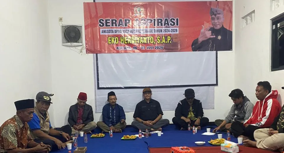 Serap Aspirasi Ketua Komisi D DPRD Kota Malang  Eko Herdiyanto, S.AP Tahun 2026, Sosialisasi Tupoksi Dewan Agar Mudahkan Warga