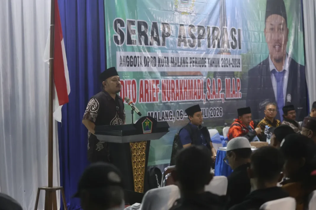 Serap Aspirasi Wakil Ketua Komisi C DPRD Kota Malang, Dito Arief Nurakhmadi SAP, MAP, Tahun 2026; Fokus Solusi Atasi Masalah Banjir hingga PSU