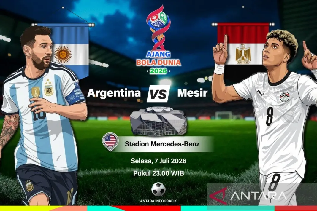 Piala Dunia 2026: Argentina vs Mesir, Duel Maut!