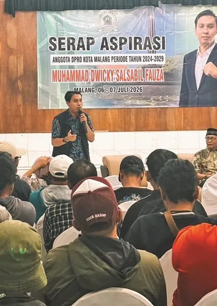 Serap Aspirasi Anggota Komisi B DPRD Kota Malang Muhammad Dwicky Salsabil Fauza Tahun 2026; Bahas dari SPMB hingga Transportasi Publik