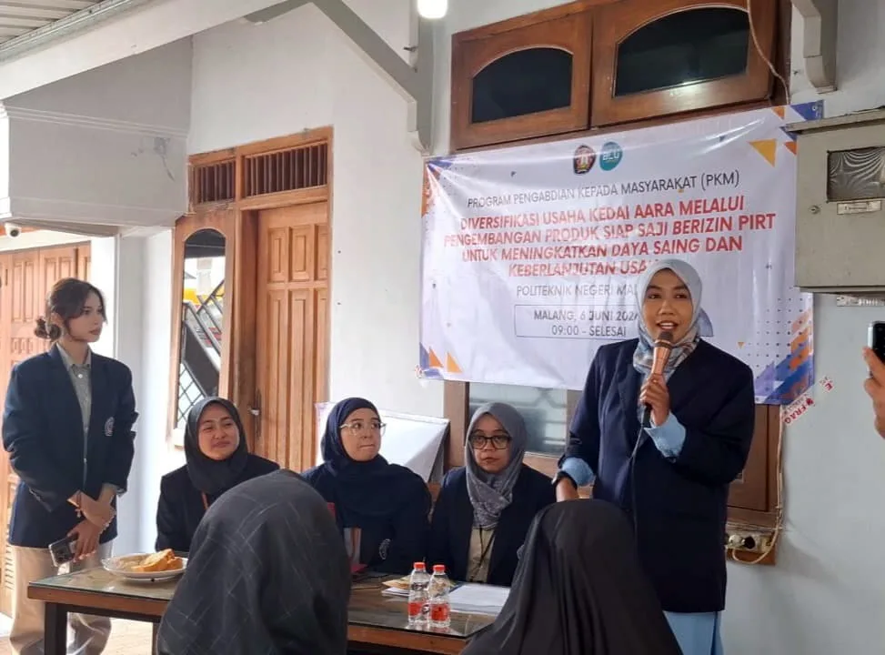 Polinema Dorong Kedai AARA Tembus Pasar Produk Siap Saji Berizin PIRT