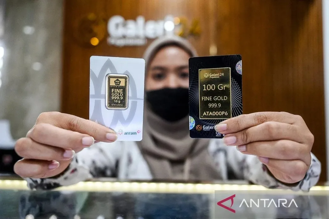 Simak Daftar Harga Emas Tiga Jenama di Pegadaian Hari Ini