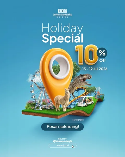 Jatim Park Group; Tebar Diskon Tiket 10 Persen 9 Destinasi Populer
